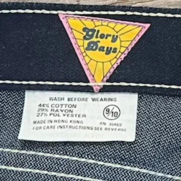 NWT Vintage Glory Days 80’s Straight Leg High Waist Mom Jeans Junior Sz 9/10 - Picture 10 of 12